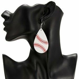 Baseball ⚾️ Teardrop Dangle Earrings